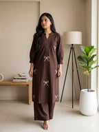 Premium Voile Cotton Kurta Palazzo Set