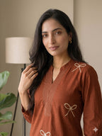 Premium Voile Cotton Kurta Palazzo Set