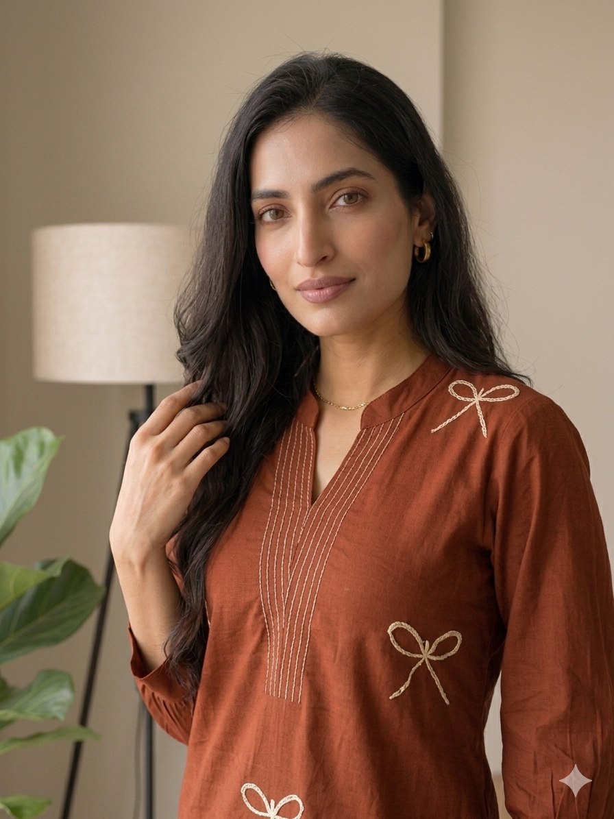 Premium Voile Cotton Kurta Palazzo Set