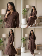 Premium Voile Cotton Kurta Palazzo Set