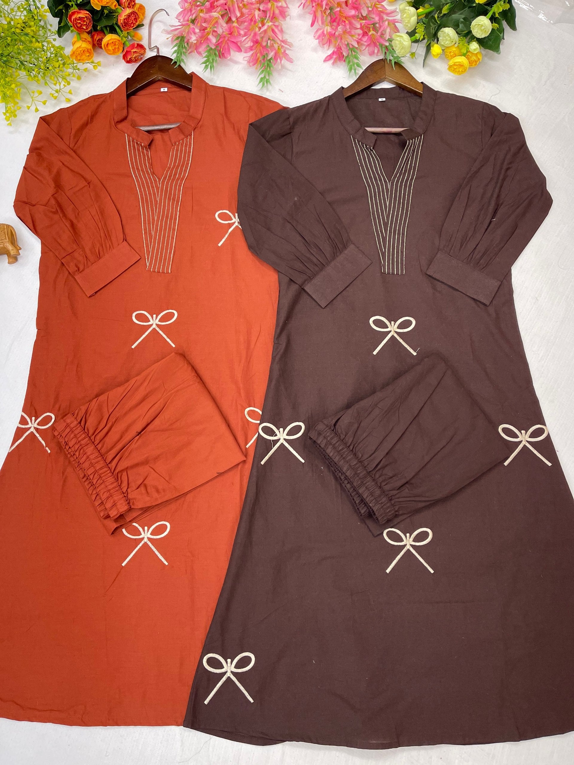Premium Voile Cotton Kurta Palazzo Set