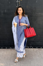 Lilan Kurti Set with Pant & Dupatta | Elegant Printed Ethnic Wear for Women | Casual & Office Wear Suit Set