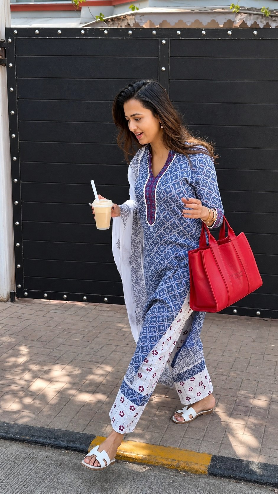 Lilan Kurti Set with Pant & Dupatta | Elegant Printed Ethnic Wear for Women | Casual & Office Wear Suit Set