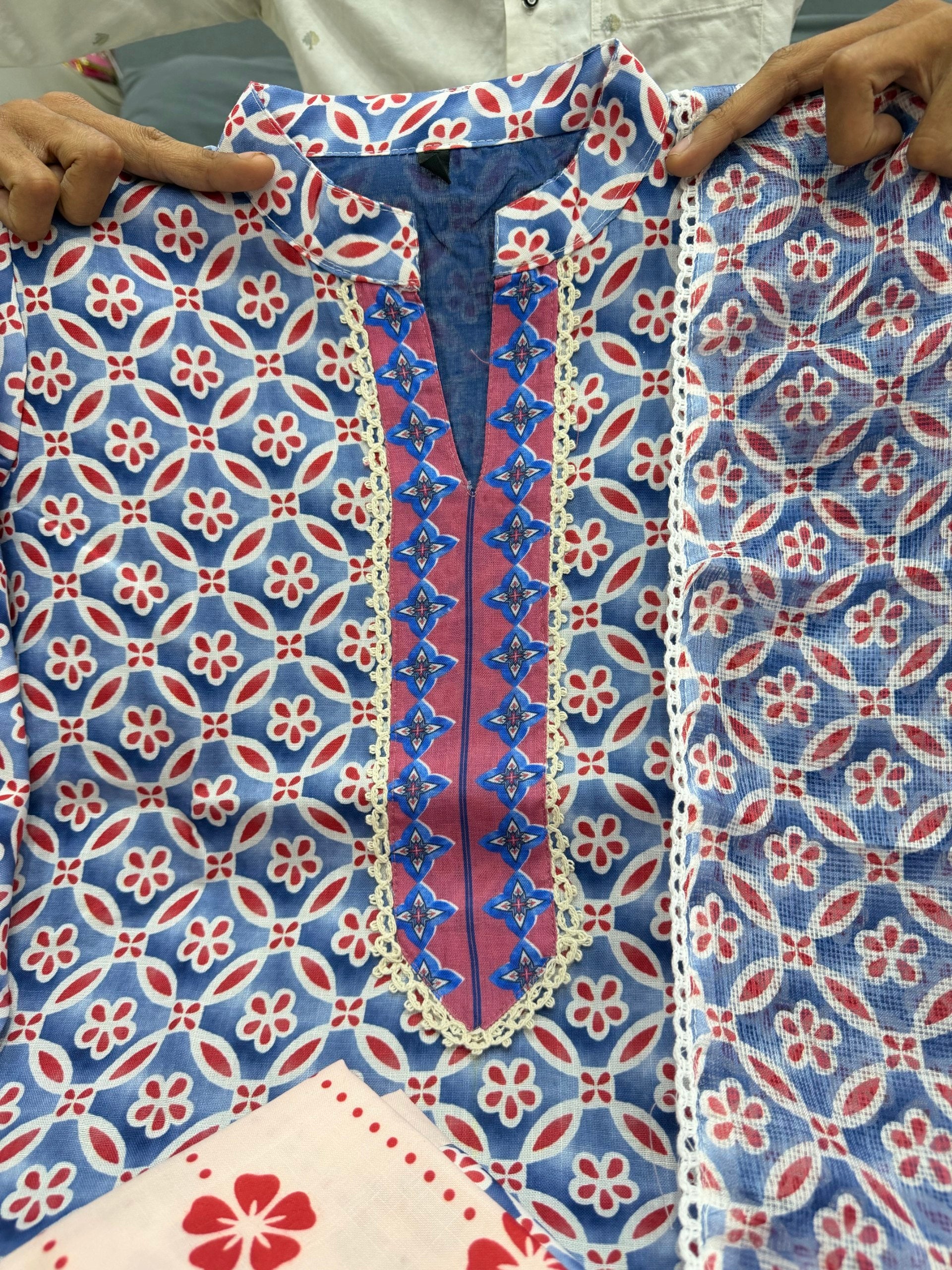Lilan Kurti Set with Pant & Dupatta | Elegant Printed Ethnic Wear for Women | Casual & Office Wear Suit Set