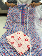 Lilan Kurti Set with Pant & Dupatta | Elegant Printed Ethnic Wear for Women | Casual & Office Wear Suit Set