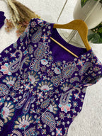 Designer Georgette Sequence Embroidered Top With Palazzo Set | 2 Piece Ethnic Wear Set