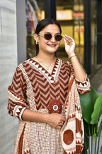 Premium Jaipur Cotton Kurti Set with Pant & Dupatta | Women's Ethnic Wear