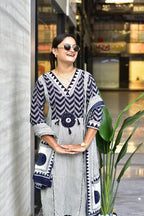 Premium Jaipur Cotton Kurti Set with Pant & Dupatta | Women's Ethnic Wear