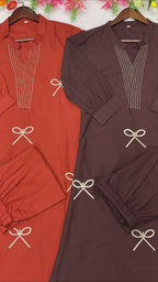 Premium Voile Cotton Kurta Palazzo Set
