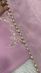 Party Wear Chinon Embroidered Kurti Pant Set with Dupatta