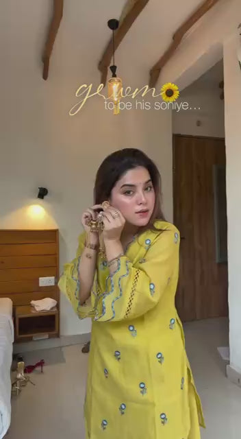 Party Wear Mul Chanderi Kurti Farshi Palazzo Set with Dupatta