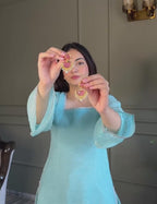 Farshi Salwar Set with Silk Kurta & Dupatta